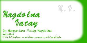 magdolna vatay business card